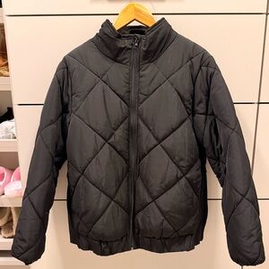 Quilted Puffer Maternity Jacket